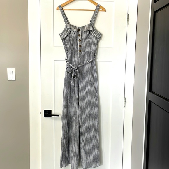American Eagle Outfitters striped Jumpsuit - Picture 1 of 9